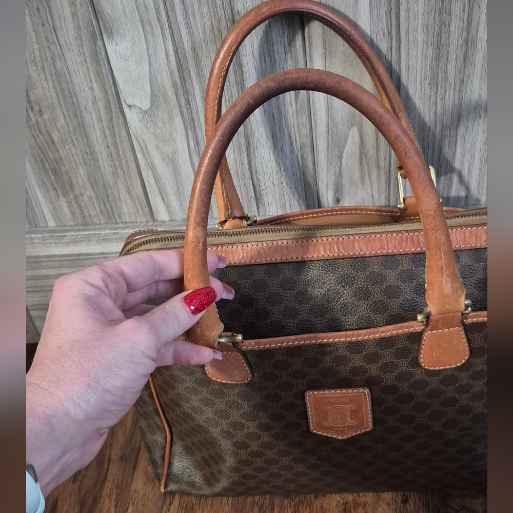 Celine Macadam Boston Bag M92 Vintage. AUTHENTIC - Picture 8 of 16